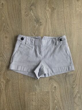 Express Blue and White Pinstripe Casual Shorts